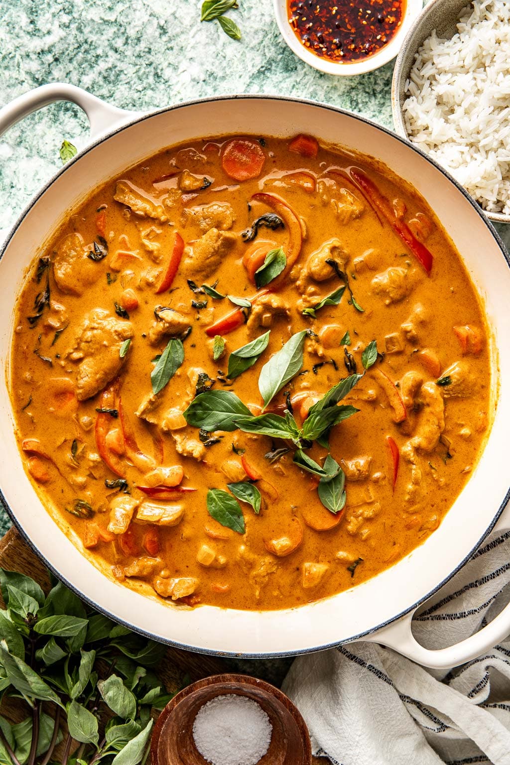 Thai panang curry with pork