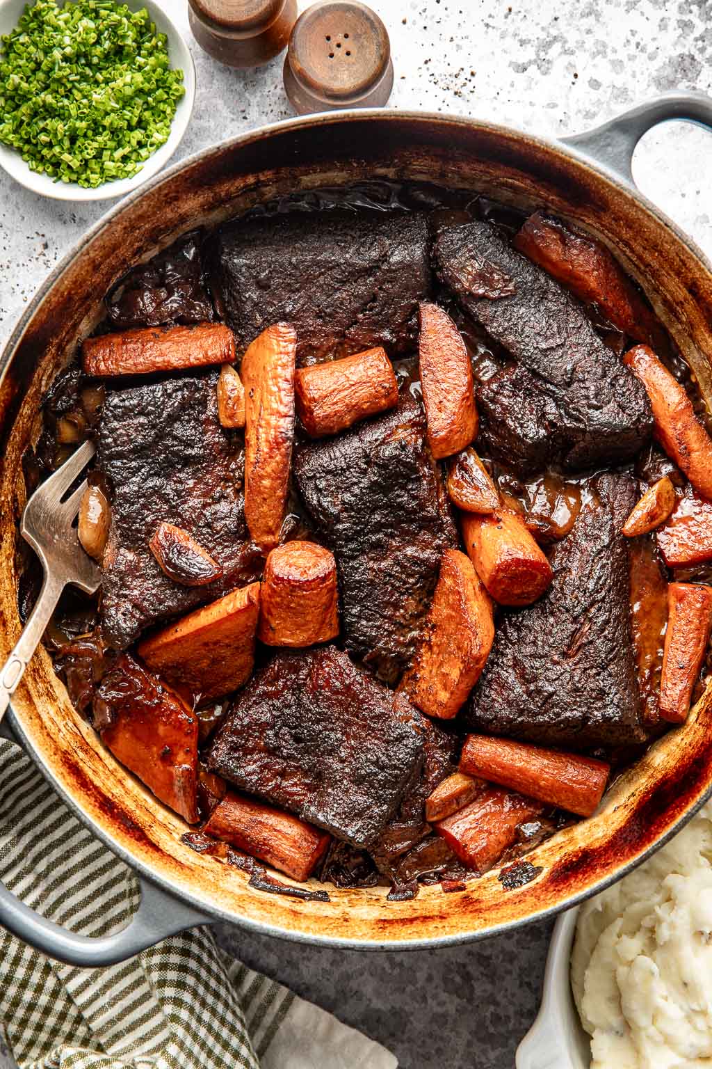 beer braised brisket after cooking