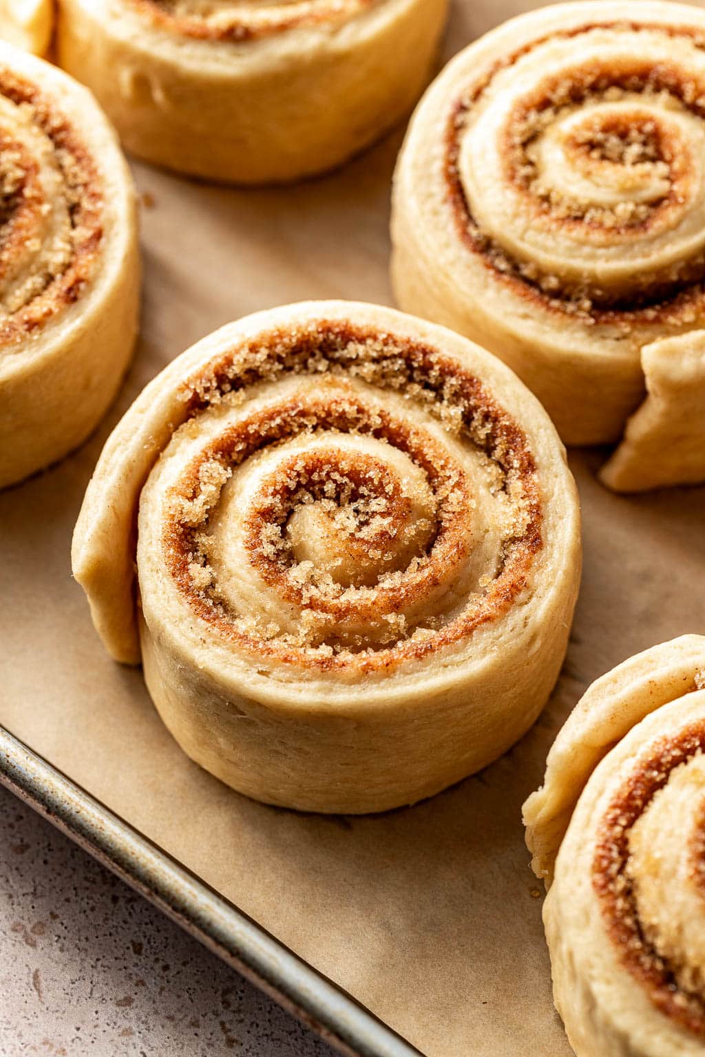 cinnamon rolls before second proof