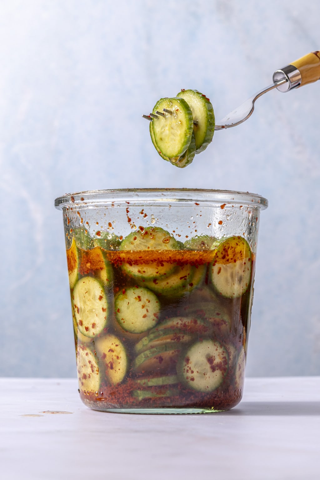 Korean pickles in a jar
