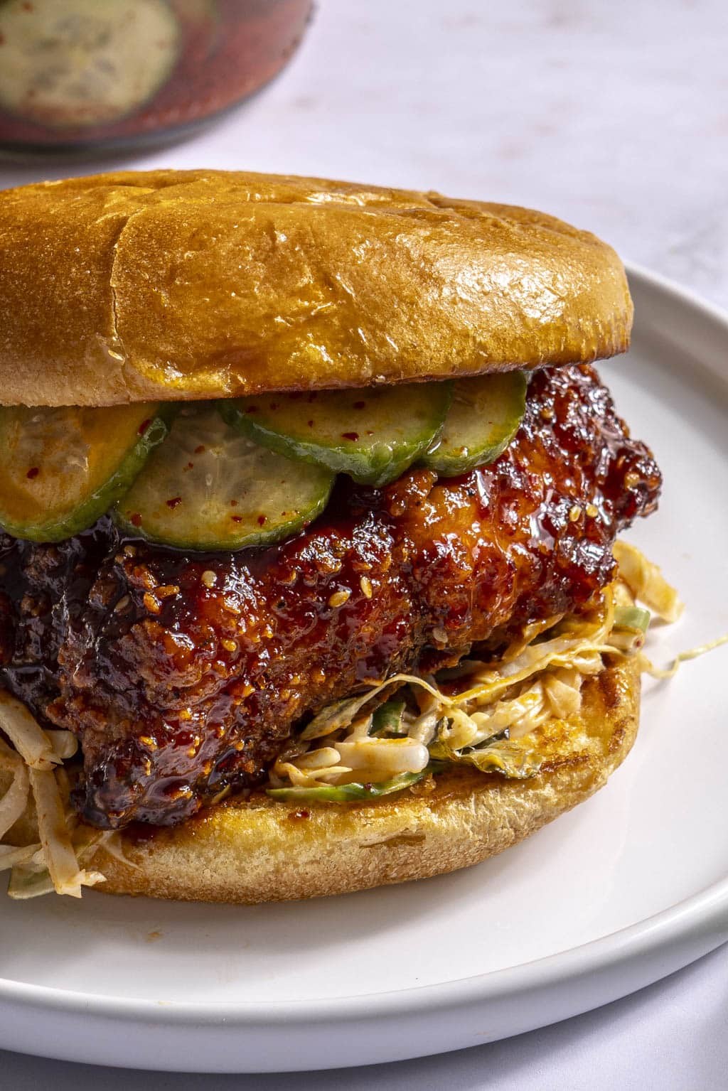 spicy korean fried chicken sandwiches 