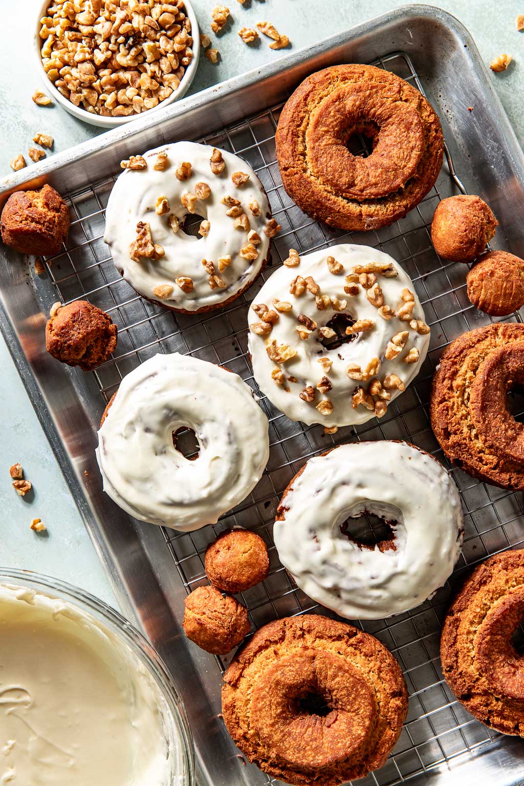 donuts after glazing