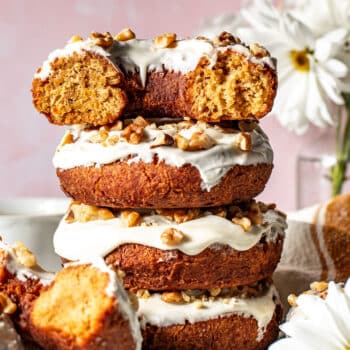 easy fried carrot cake donuts