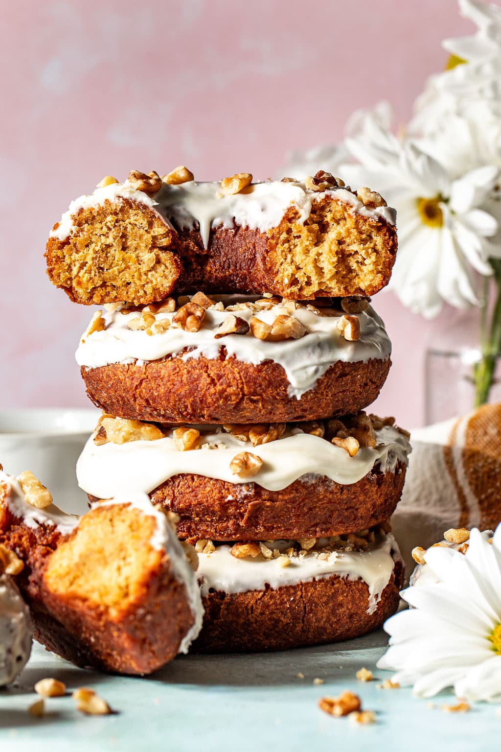 easy fried carrot cake donuts