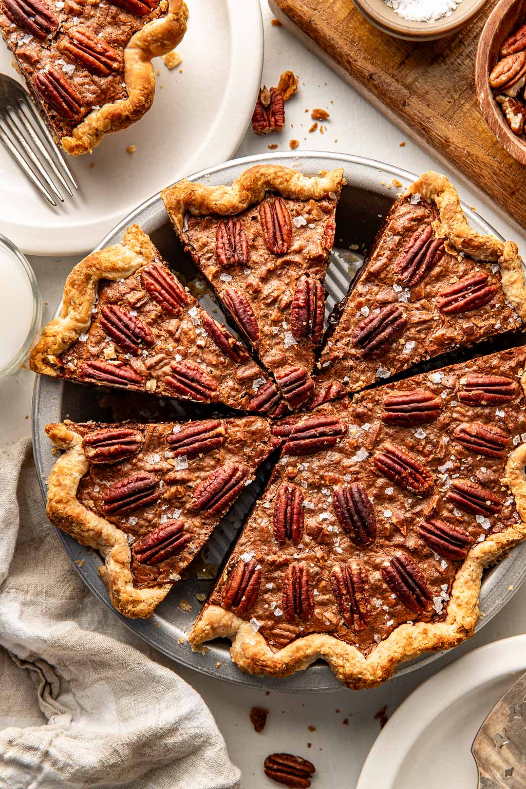 salted chocolate pecan pie
