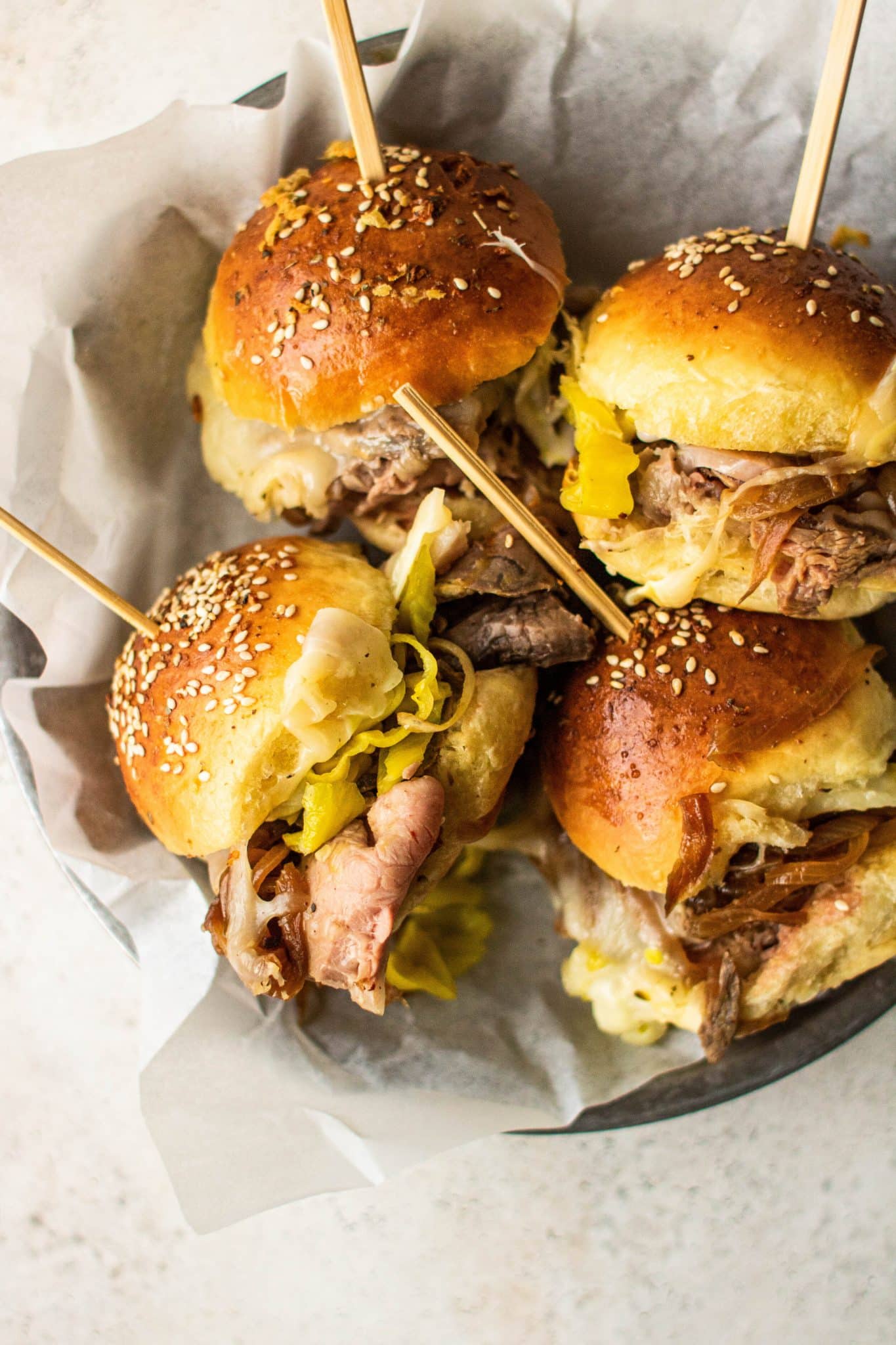 Italian Roast Beef Sliders
