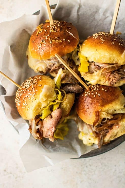 Italian Roast Beef Sliders