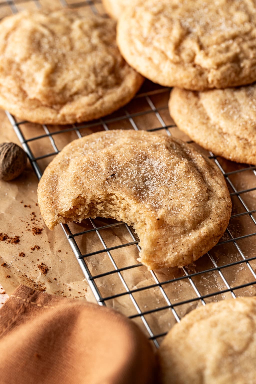 eggnog snickerdoodle cookies