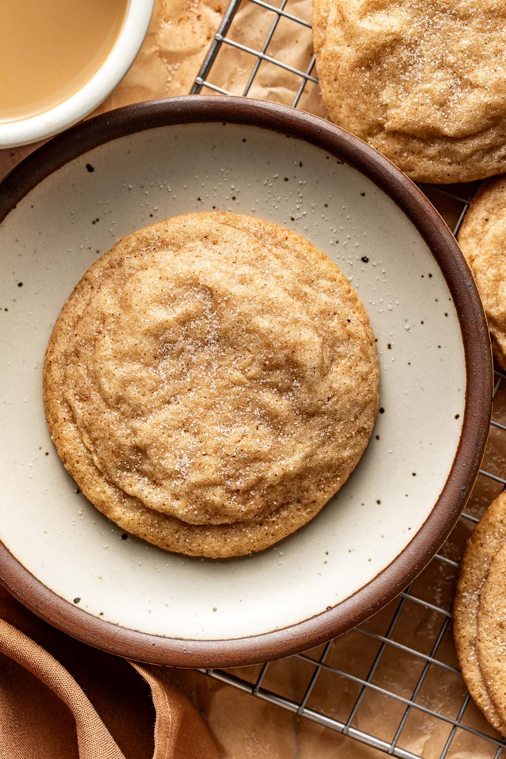 eggnog snickerdoodle cookies