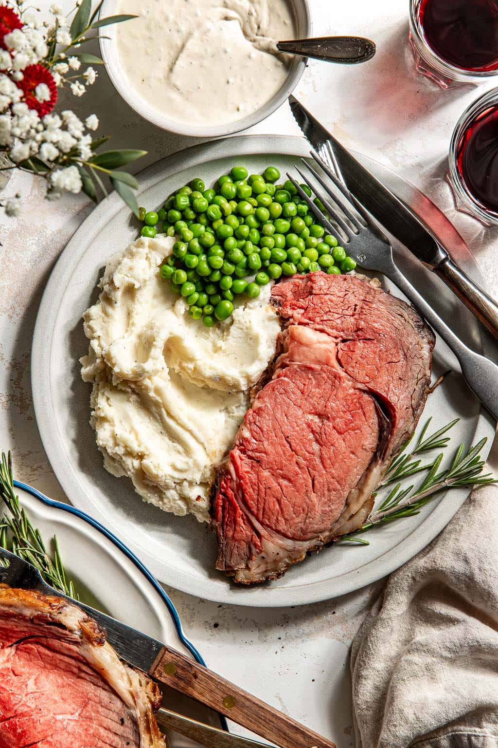 reverse seared prime rib