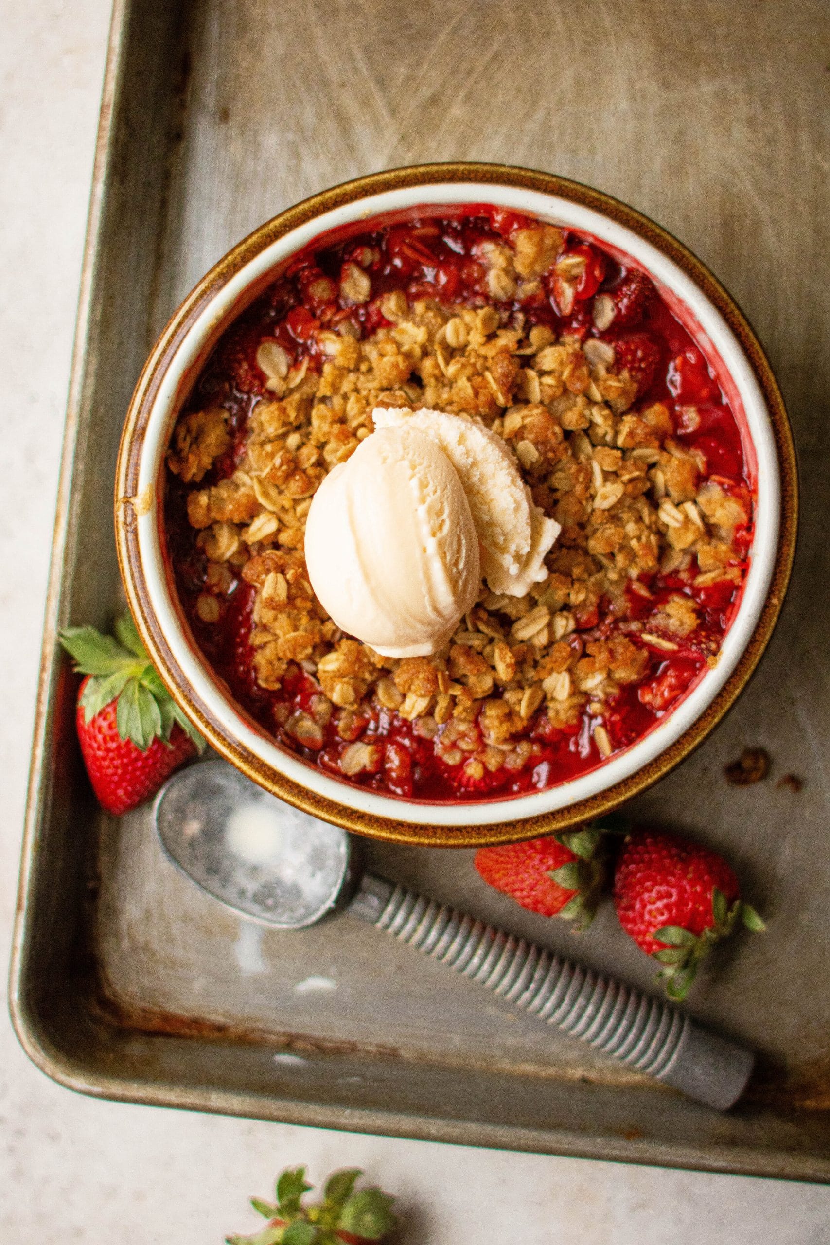 strawberry crisp