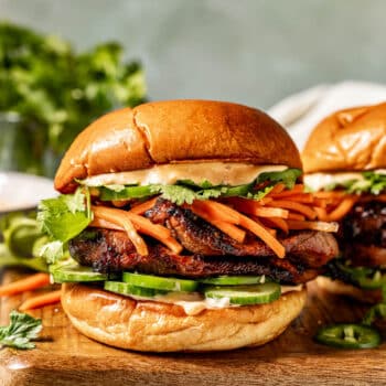 grilled pork banh mi sandwiches