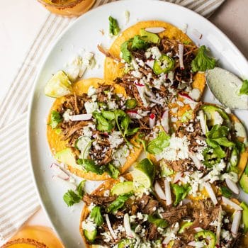 carnitas tostadas