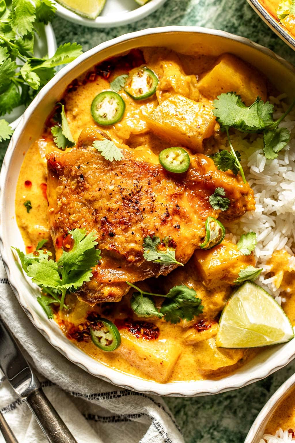 coconut milk braised chicken