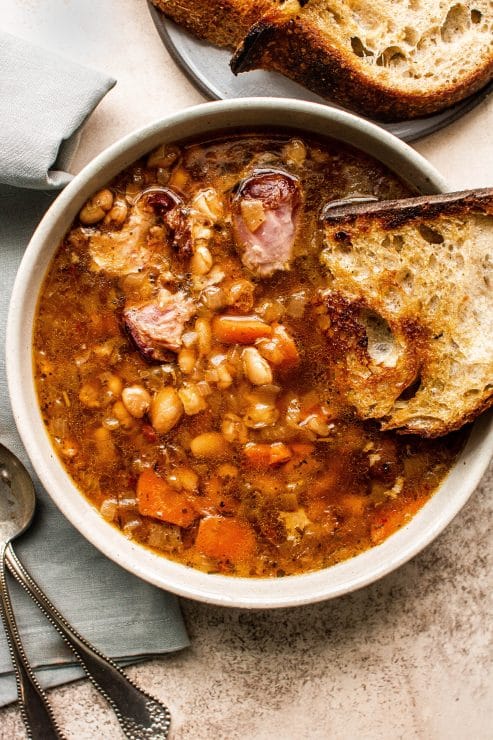 ham and bean soup - Thanksgiving Leftovers Recipe Ideas