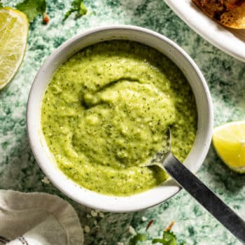 Fresh salsa verde