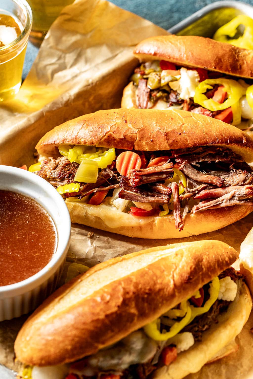 Instant Pot Italian Beef sandwiches