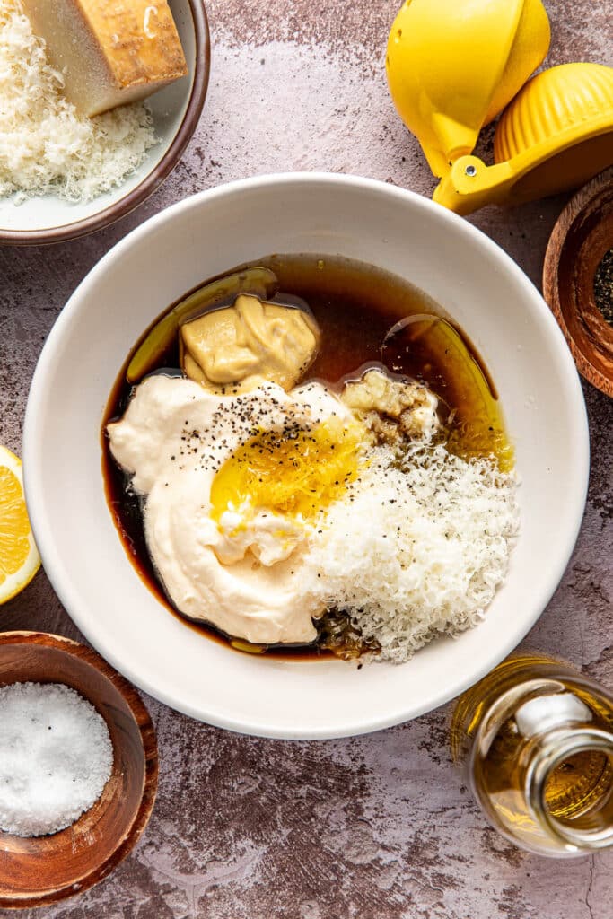 caesar dressing before mixing