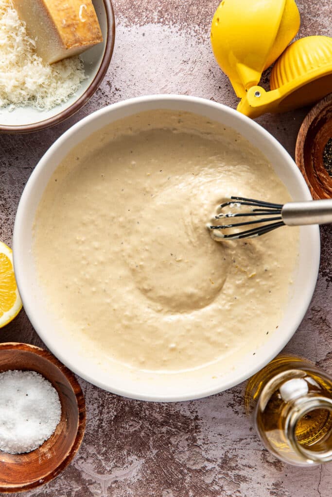 caesar dressing after mixing