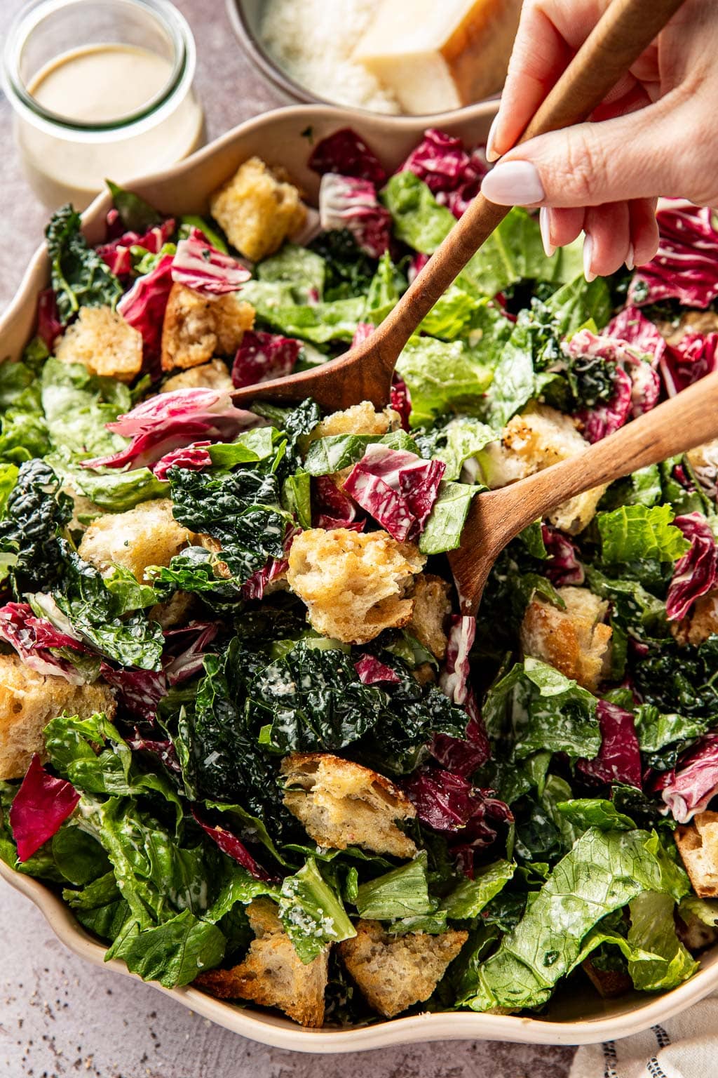kale caesar salad