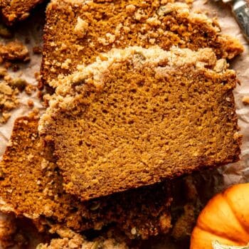 moist pumpkin bread with streusel