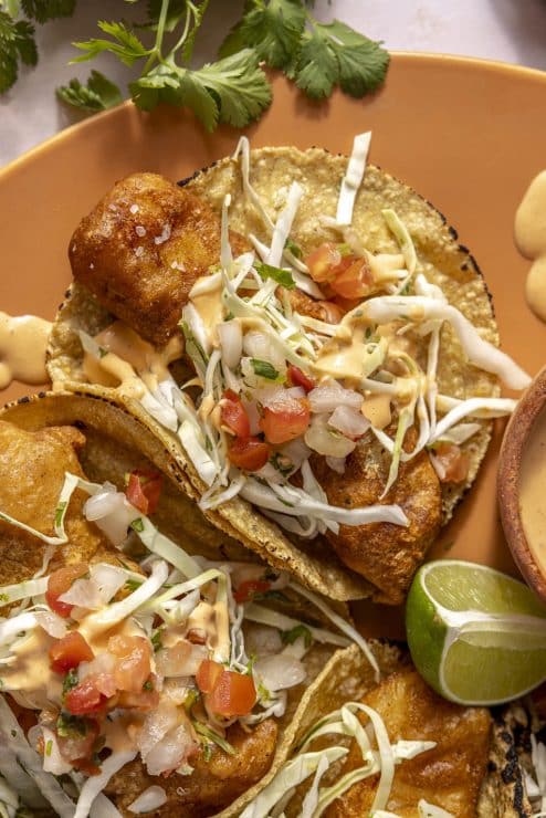 beer battered fish tacos