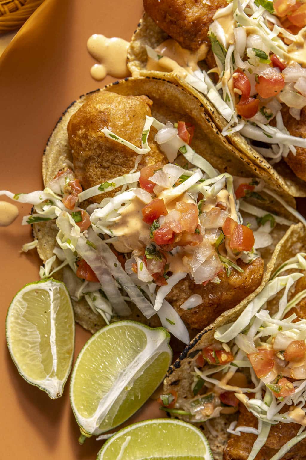 beer battered fish tacos
