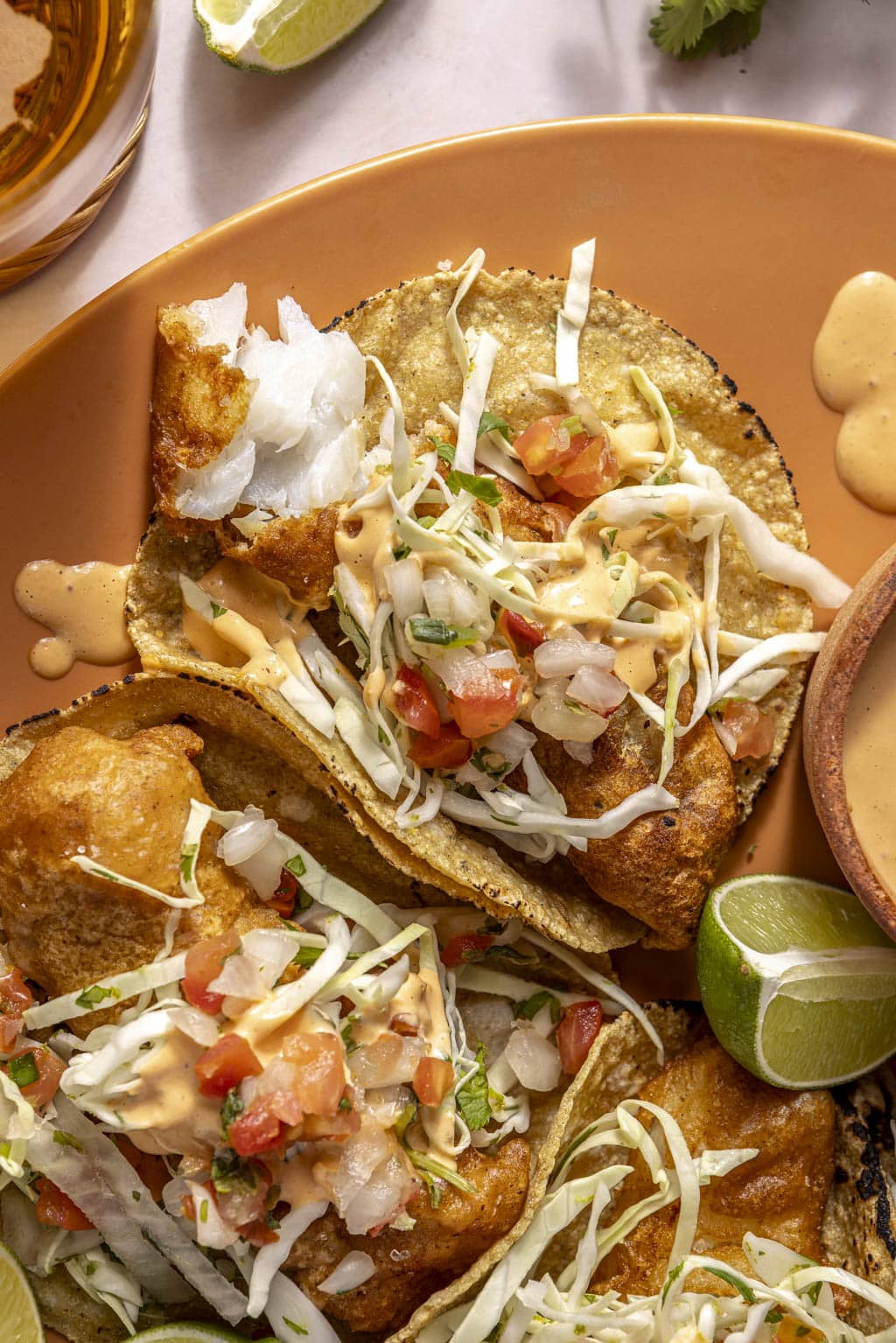 beer battered fish tacos