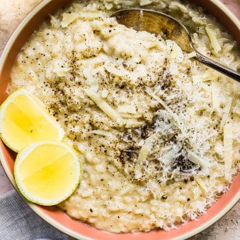 cacio e pepe risotto