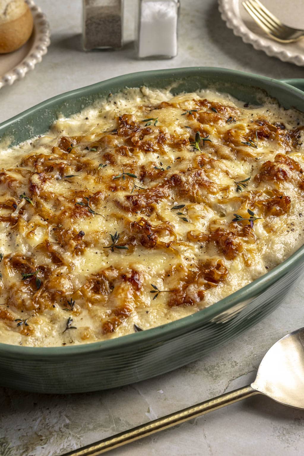 caramelized onion potato gratin