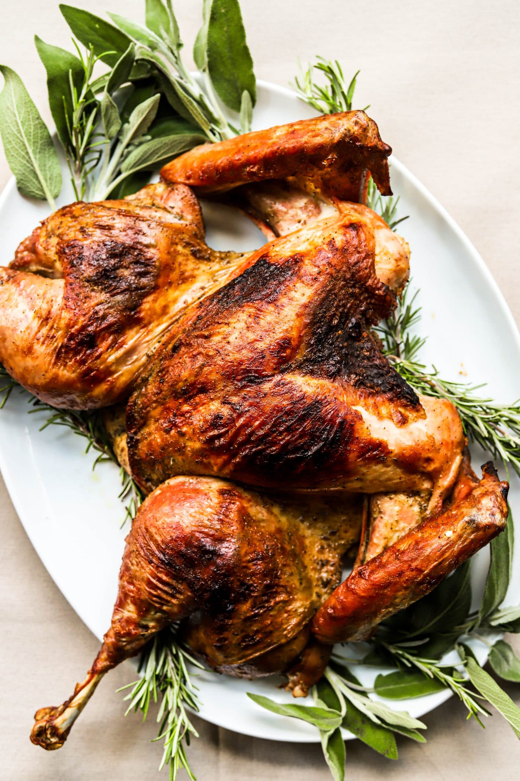 dry brined spatchcock turkey