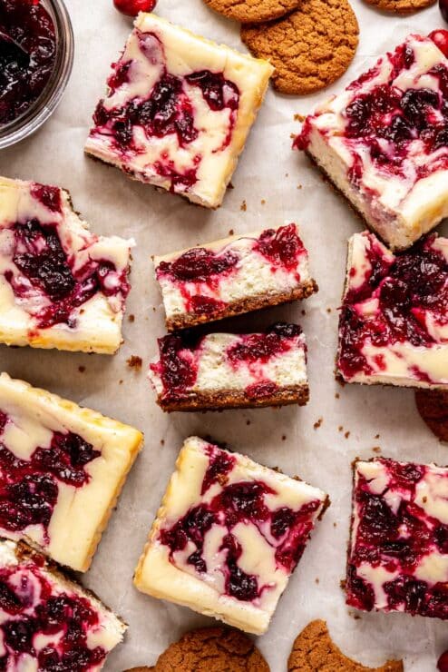 Cranberry cheesecake bars