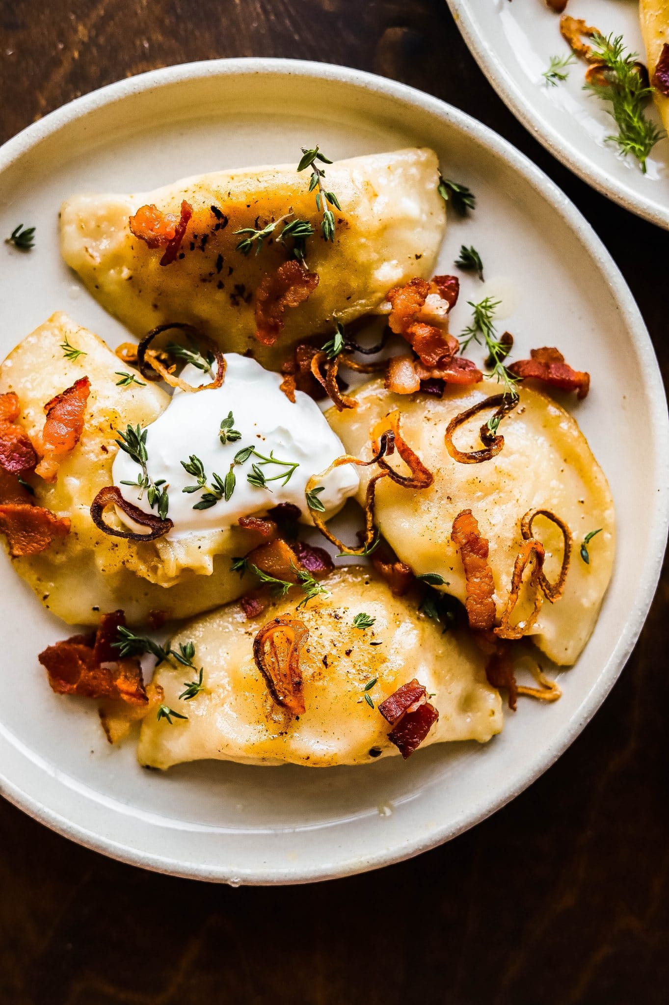 potato and onion pierogies
