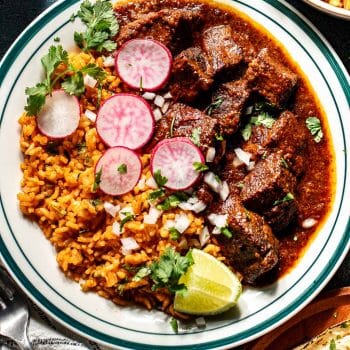 authentic beef chile colorado