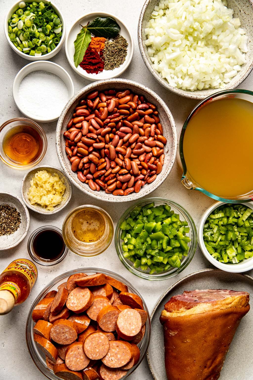 red beans and rice ingredients
