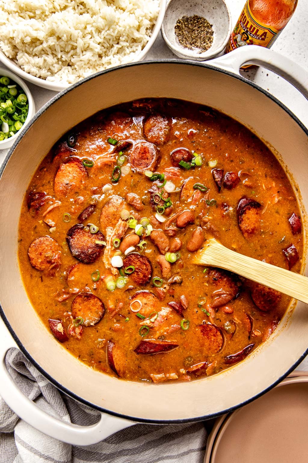 Louisiana-style red beans and rice