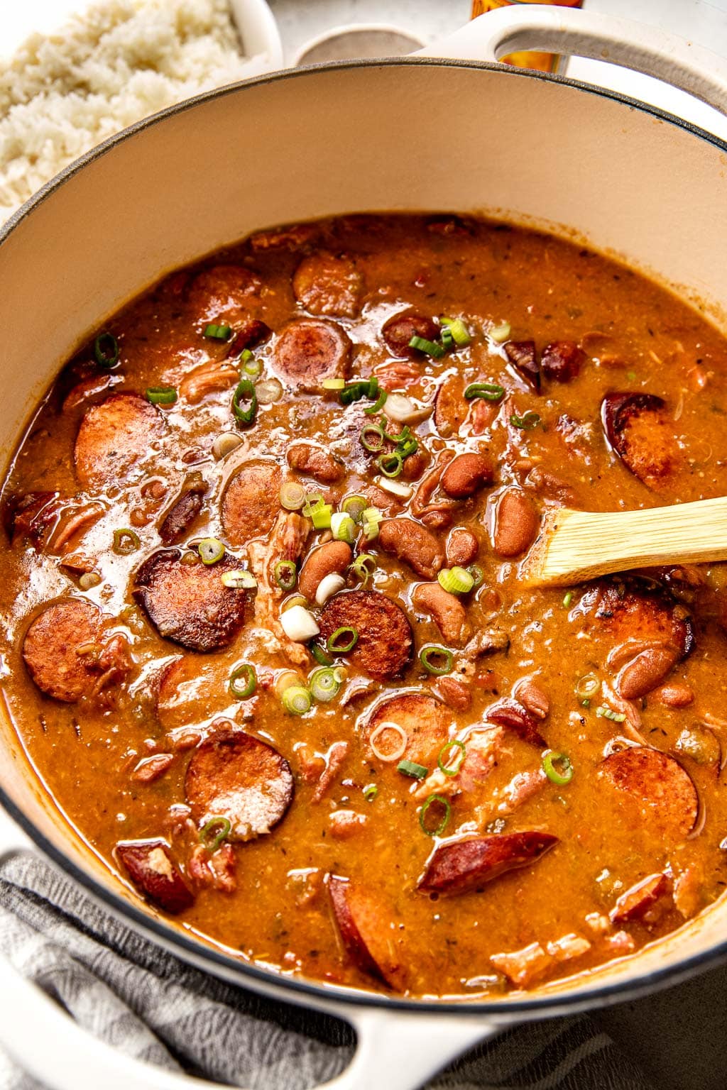 Louisiana-style red beans and rice