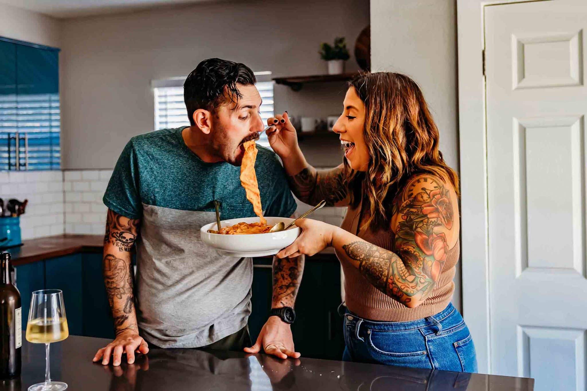 jenny standing at counter