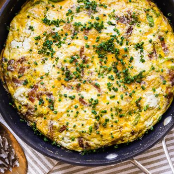 bacon leek frittata