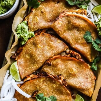 crispy baked chicken tacos