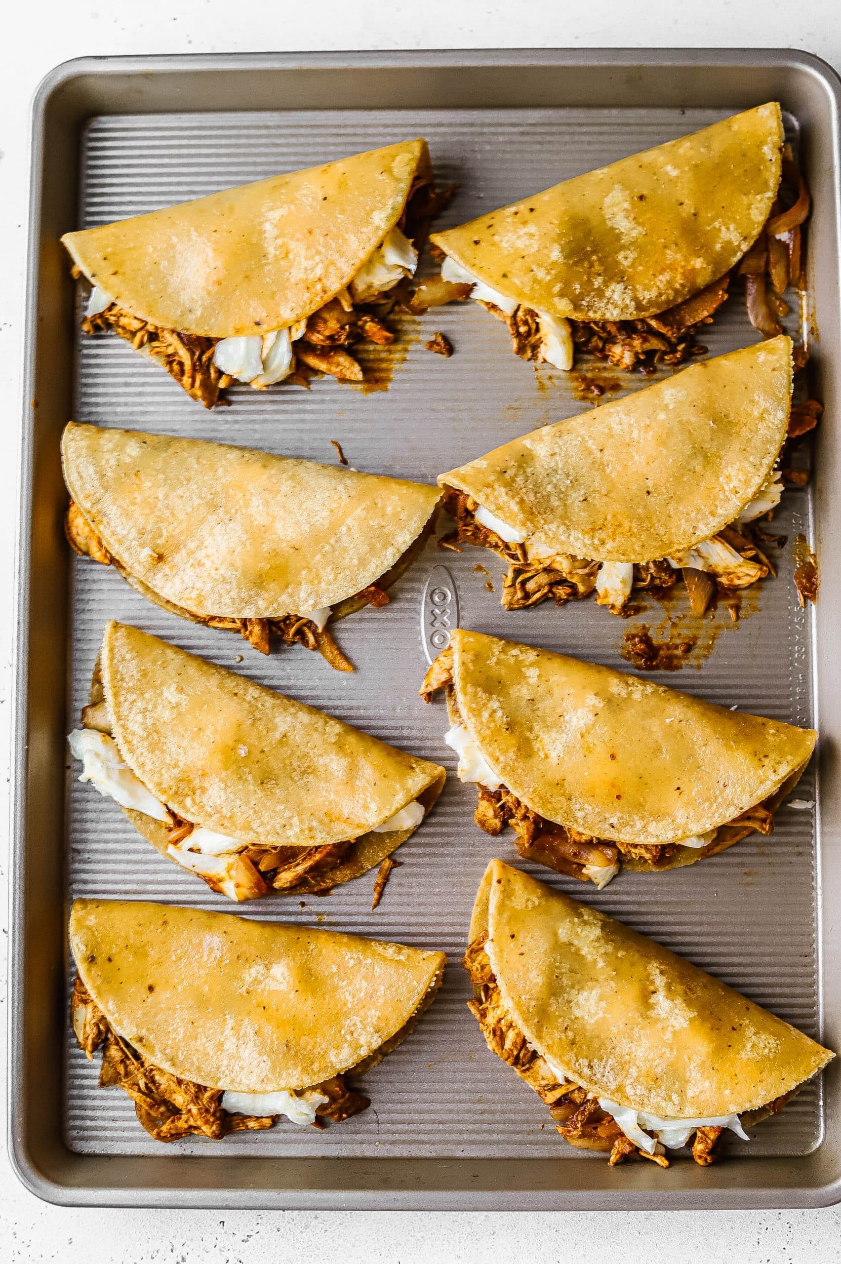 chicken tacos before baking
