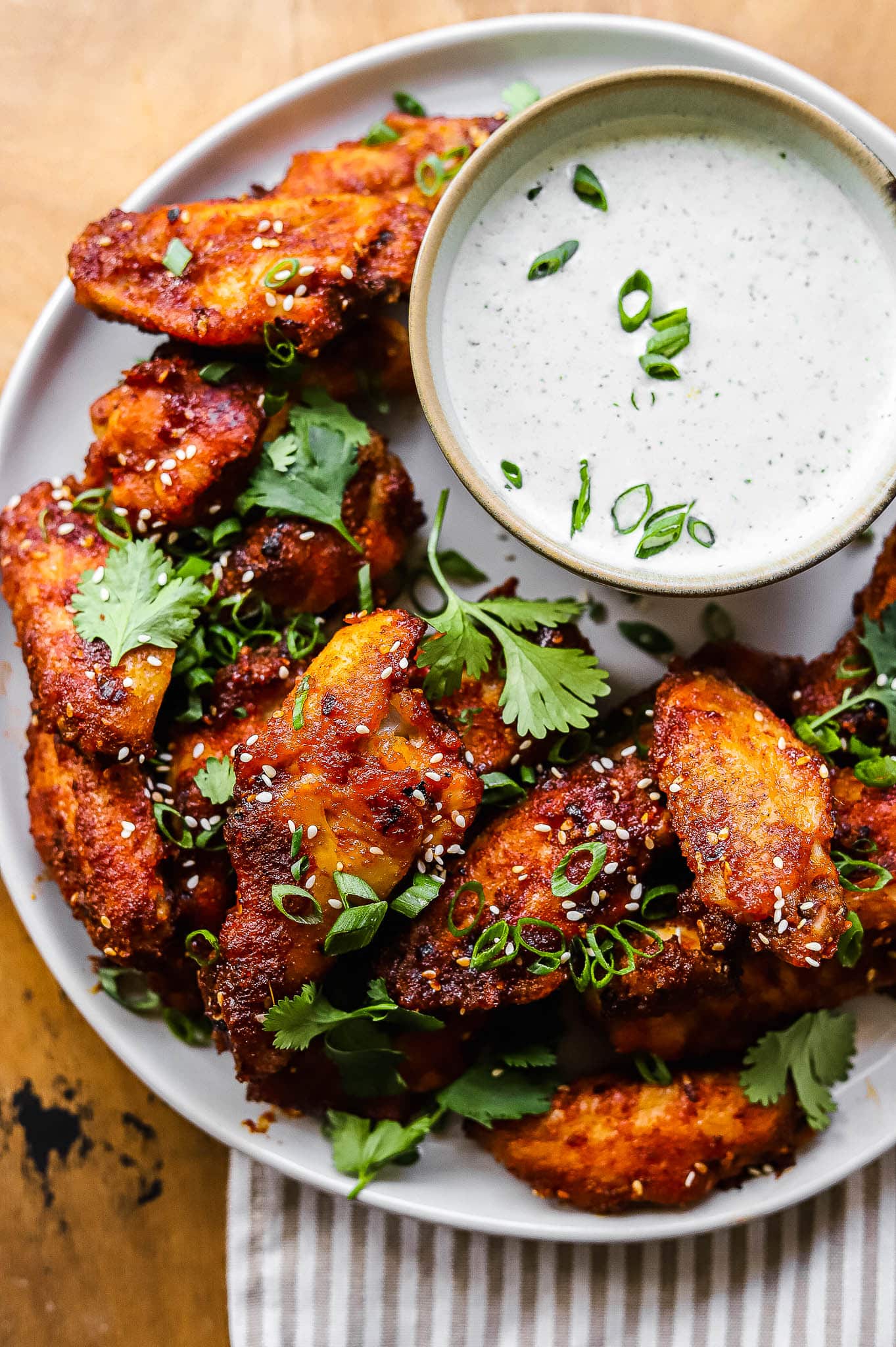 korean gochujang wings- super bowl party food