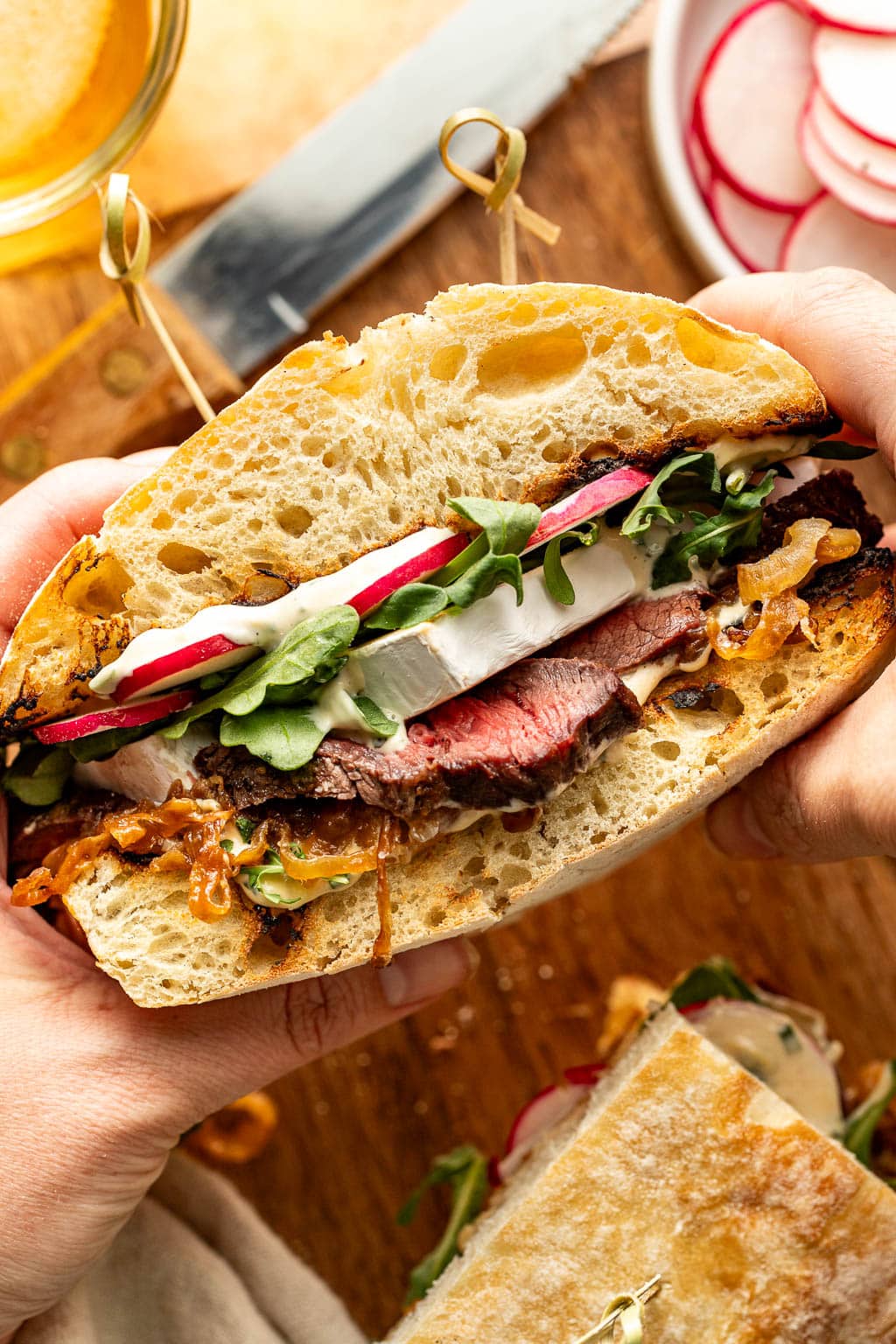 grilled steak sandwiches