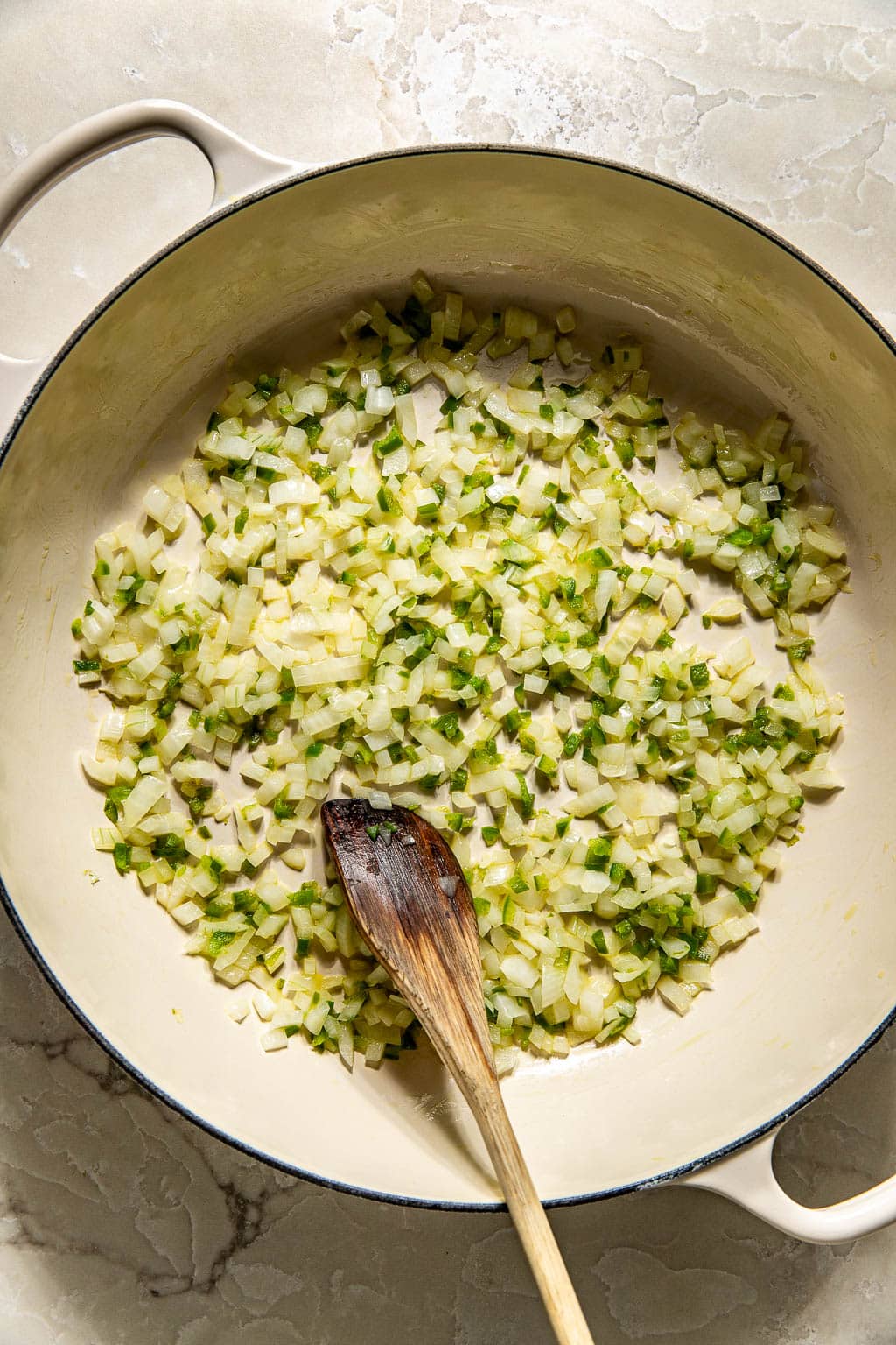 sautéed veggies in a pan