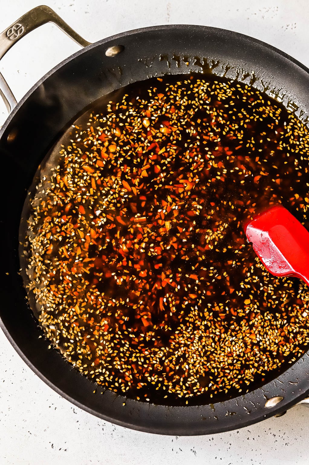 sticky honey-soy-ginger sauce for Asian meatballs 