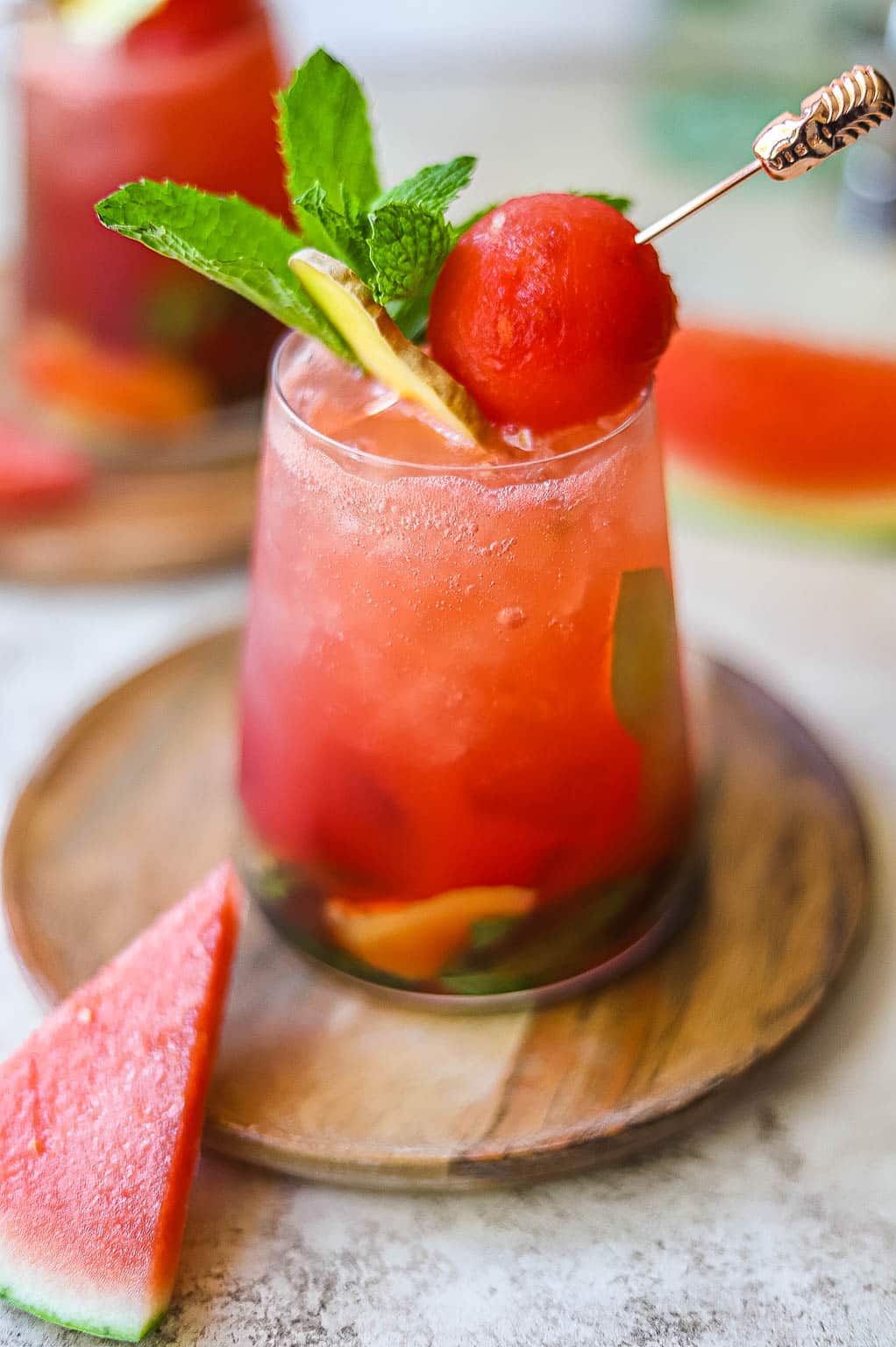 watermelon ginger mojito