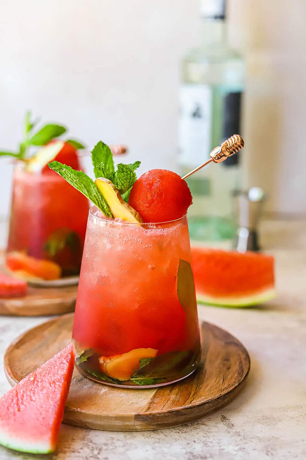 watermelon-ginger mojito