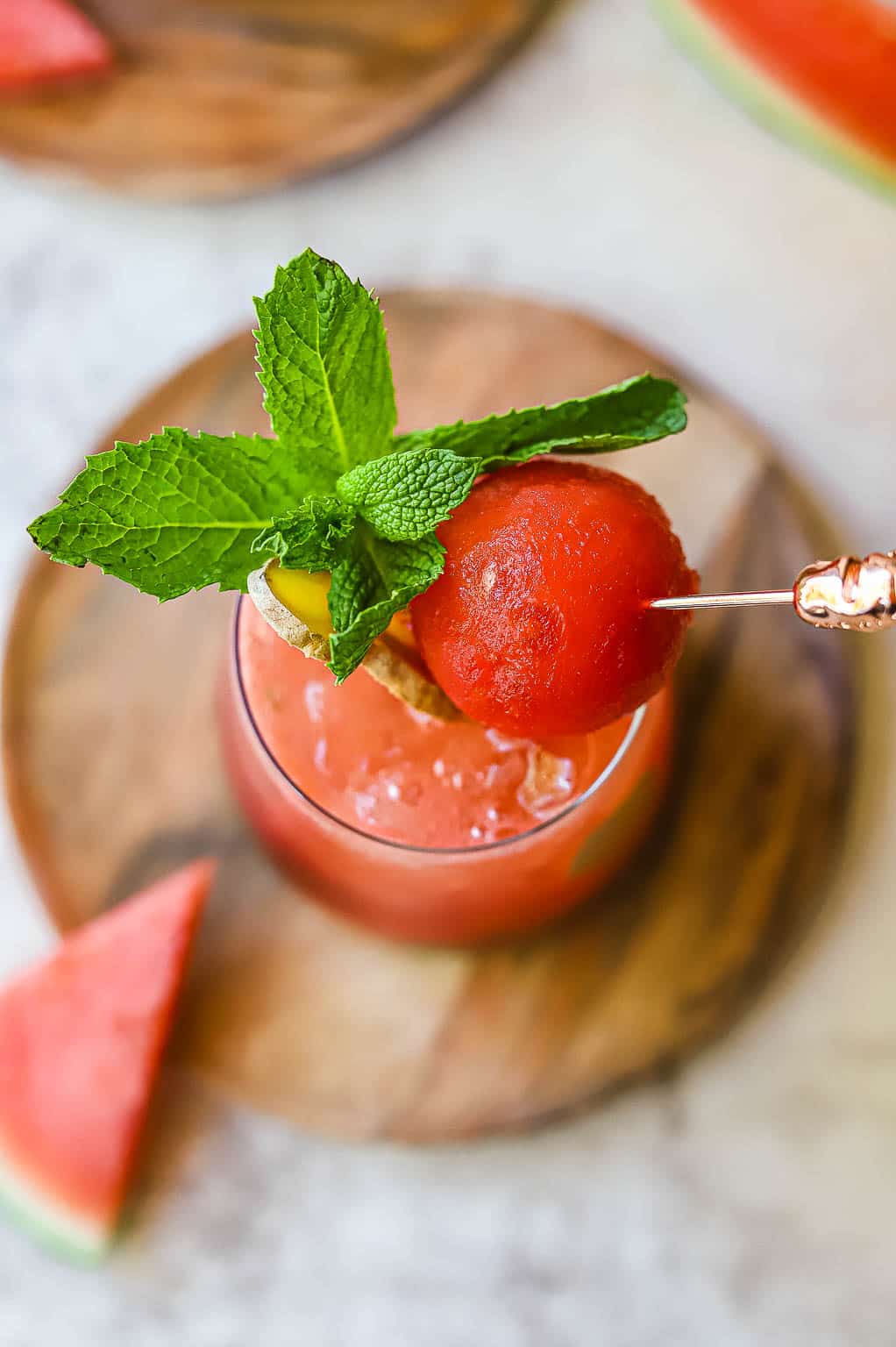 watermelon-ginger mojito