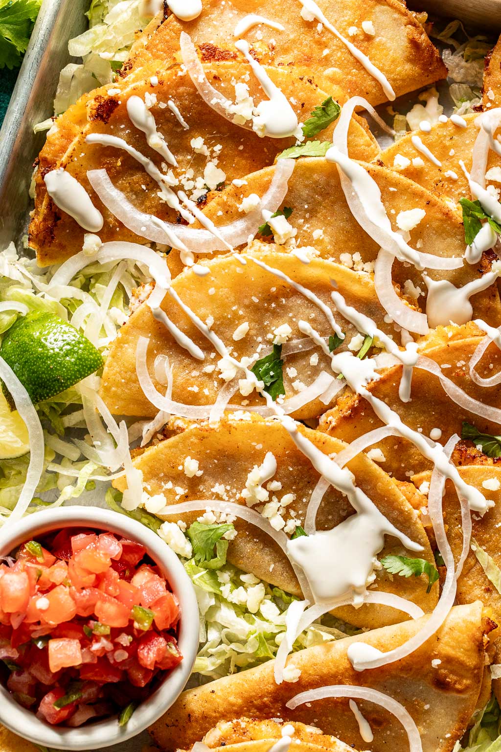 fried tacos de papa dorados
