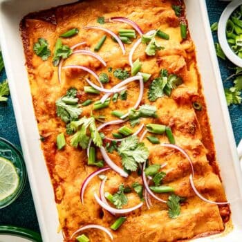 red chicken enchiladas